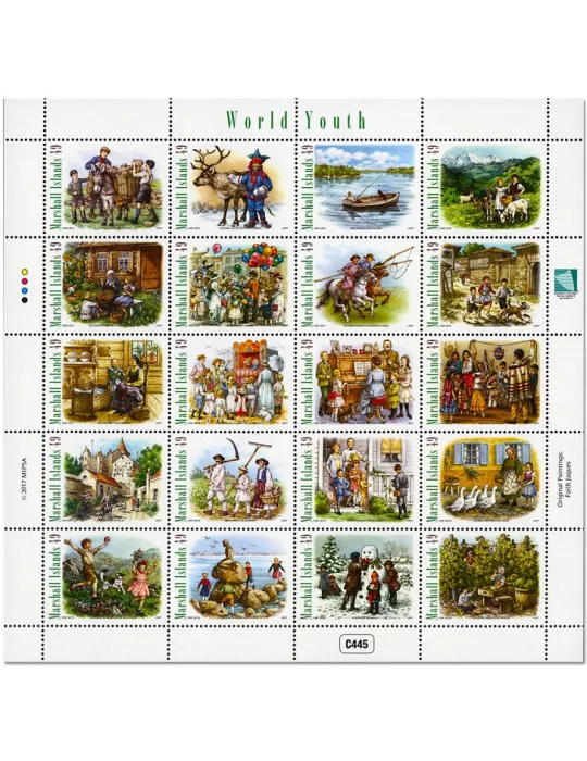 n° 3737/3756 - Timbre MARSHALL Poste