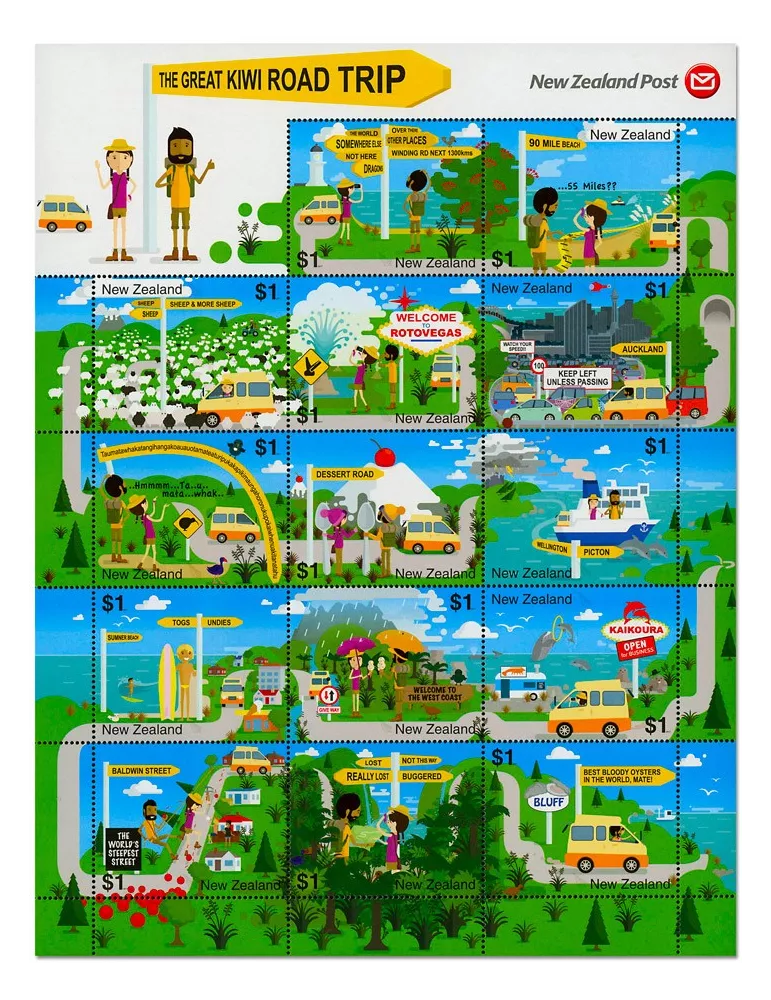 n° 3319/3332 - Timbre NOUVELLE-ZELANDE Poste
