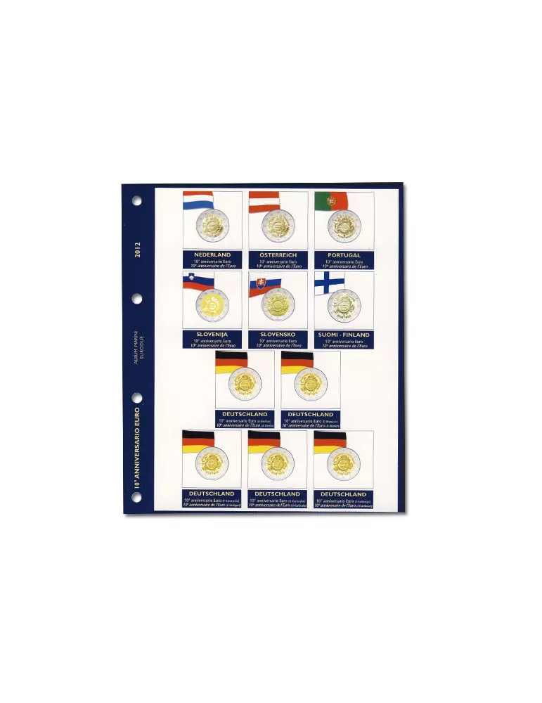 Recharges 2 EUROS commémoratifs 2012 - MARINI® (10 ans de l´Euro)