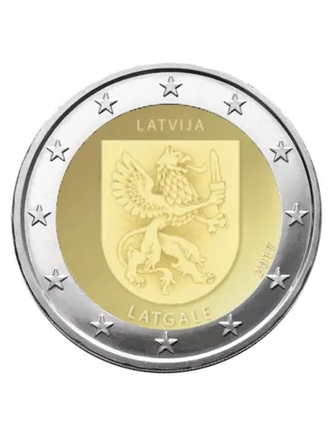 2 EURO COMMEMORATIVE 2017 : LETTONIE (ARMOIRIES DE LATGALE)