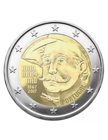 2 EURO COMMEMORATIVE 2017 : PORTUGAL (150e ANNIVERSAIRE DE LA NAISSANCE DE R. BRANDAO)