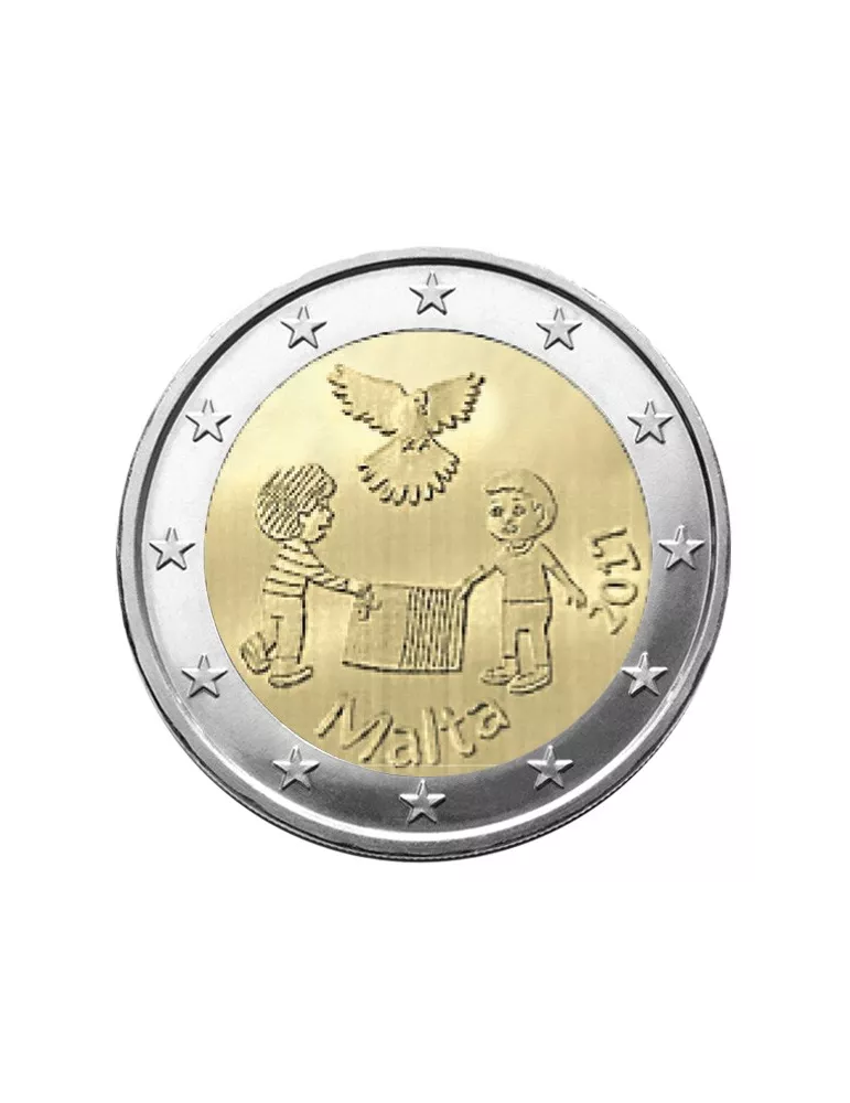 2 EURO COMMEMORATIVE 2017 : MALTE (LA PAIX)