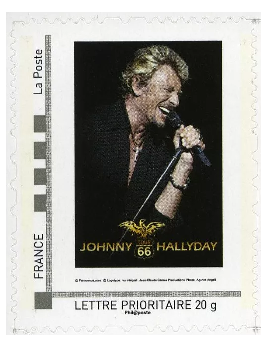FRANCE : Collector Johnny Hallyday