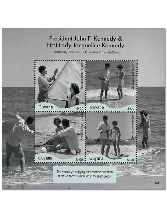 n° 6825/6828 - Timbre GUYANA Poste