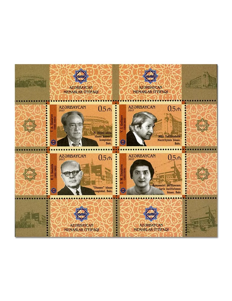 n° 967/970 - Timbre AZERBAIDJAN Poste