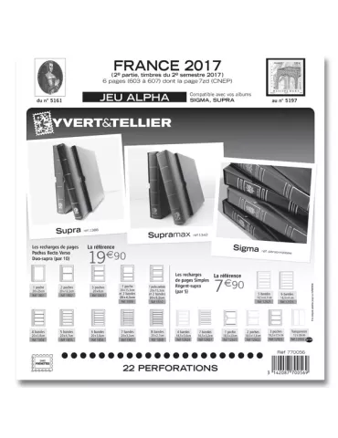 FRANCE ALPHA : 2017 - 2E SEMESTRE (JEUX SANS POCHETTES)