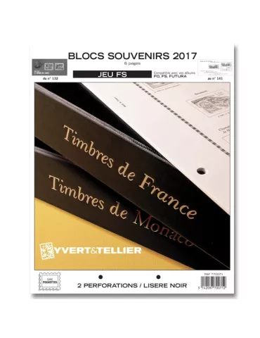 BLOCS SOUVENIRS FS : 2017 (JEUX SANS POCHETTES)