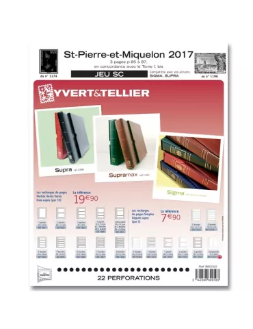 SAINT PIERRE ET MIQUELON SC : 2017 (JEUX AVEC POCHETTES)