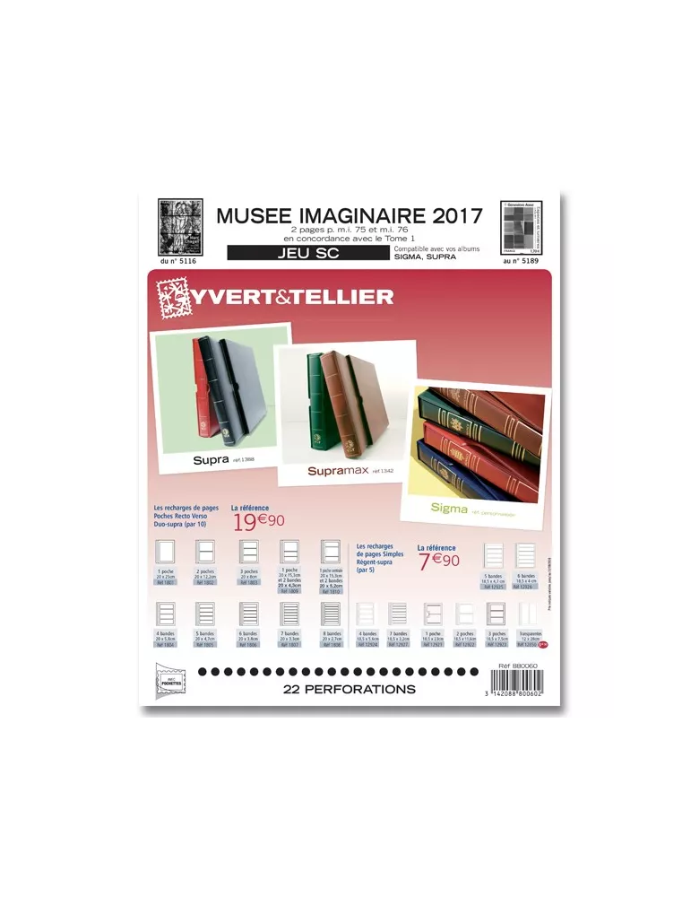 MUSEE IMAGINAIRE SC : 2017 (JEUX AVEC POCHETTES)