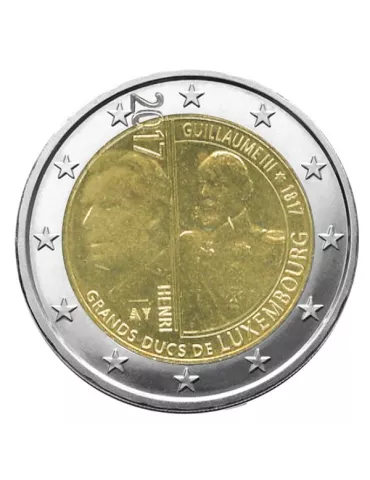 2 EURO COMMEMORATIVE 2017 : LUXEMBOURG (200 ans de la naissance du Grand Duc Guillaume III)