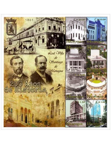 n° 2723/2730 - Timbre NICARAGUA Poste