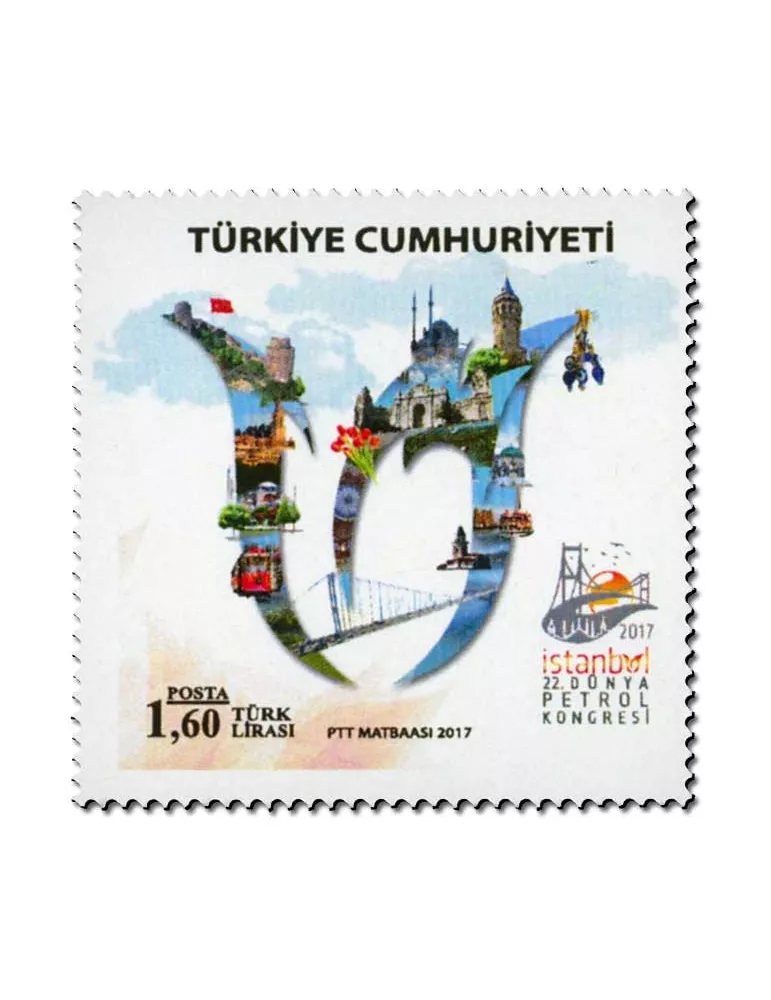 n° 3837 - Timbre TURQUIE Poste