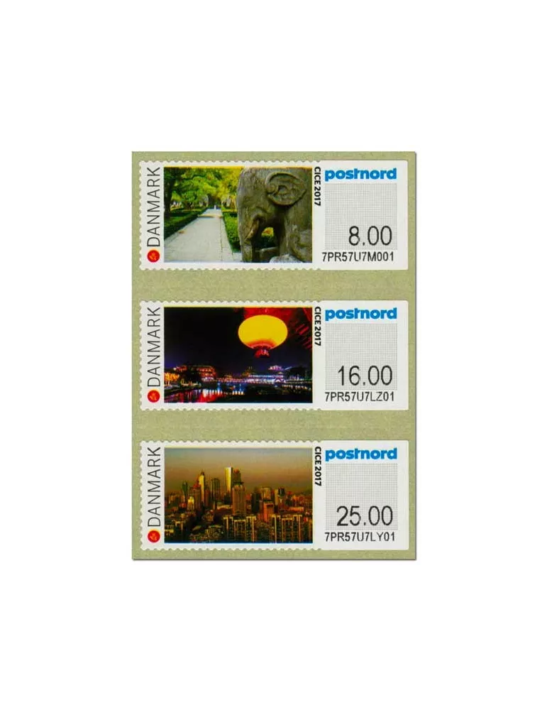 n° 130/132 - Timbre DANEMARK Timbres de distributeurs