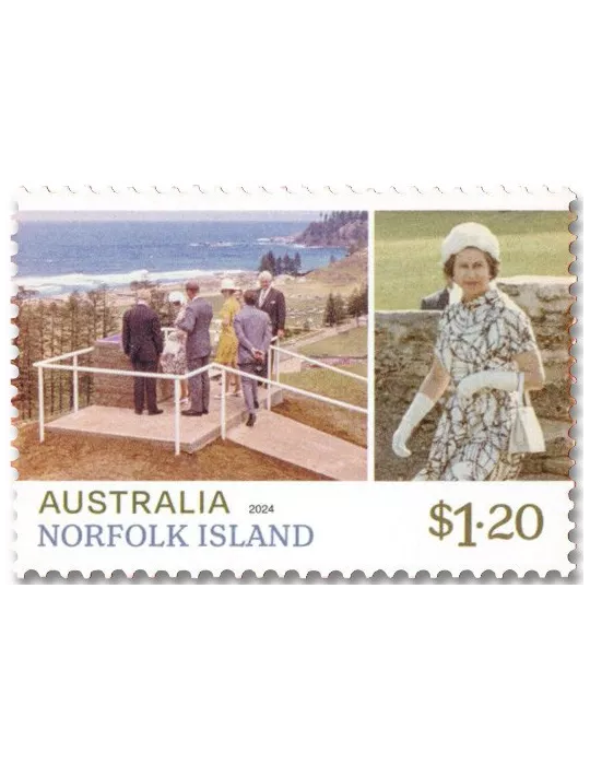 n° 1243/1244 - Timbre NORFOLK Poste