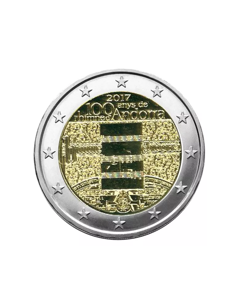 BU : 2 EURO COMMEMORATIVE 2017 (ANDORRE) : 100EME ANNIVERSAIRE DE L´HYMNE D´ANDORRE
