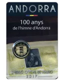 BU : 2 EURO COMMEMORATIVE 2017 (ANDORRE) : 100EME ANNIVERSAIRE DE L´HYMNE D´ANDORRE