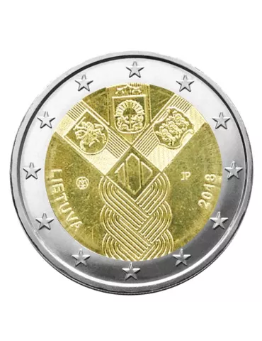 2 EURO COMMEMORATIVE 2018 : LITUANIE (100 ANS DES ETATS BALTES)