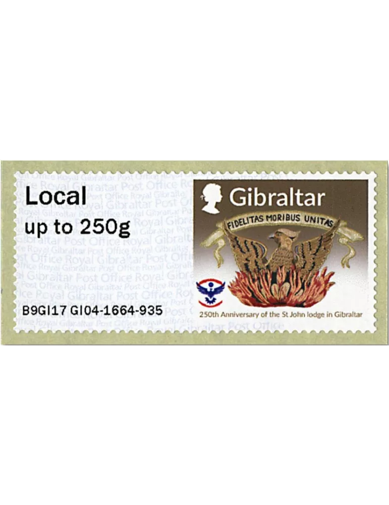 n°71/76 - Timbre GIBRALTAR Timbres de distributeurs