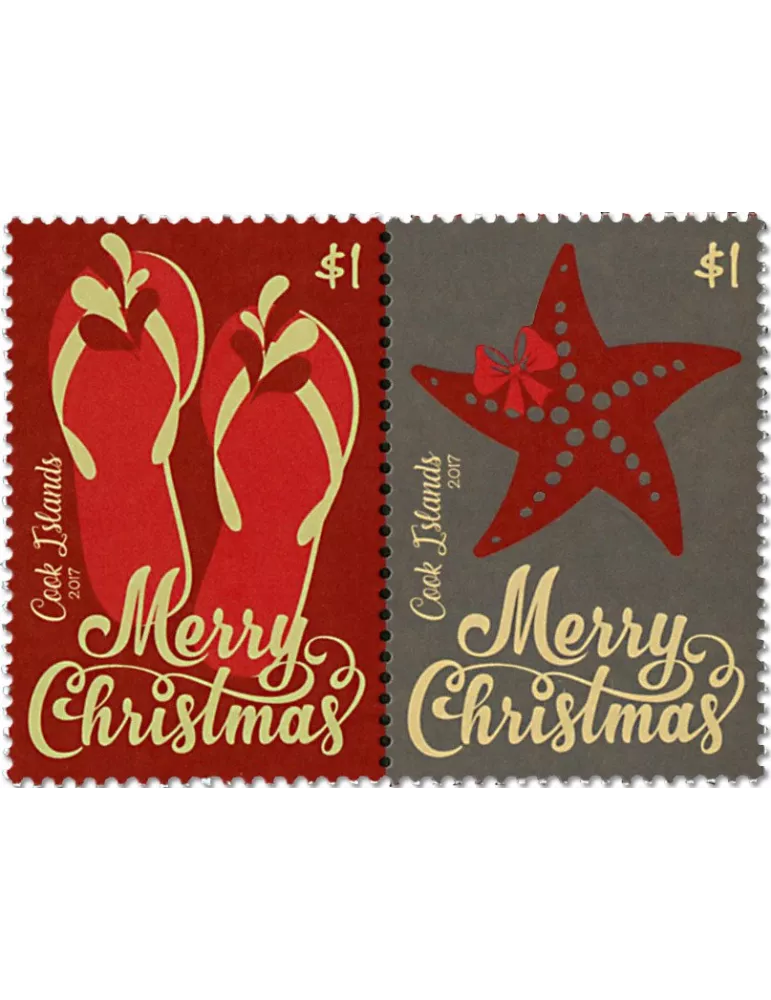 n° 1727/1730 - Timbre COOK (Oc) Poste