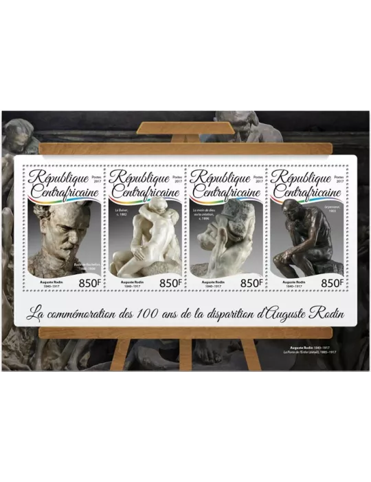 n° 4961/4964 - Timbre CENTRAFRIQUE Poste