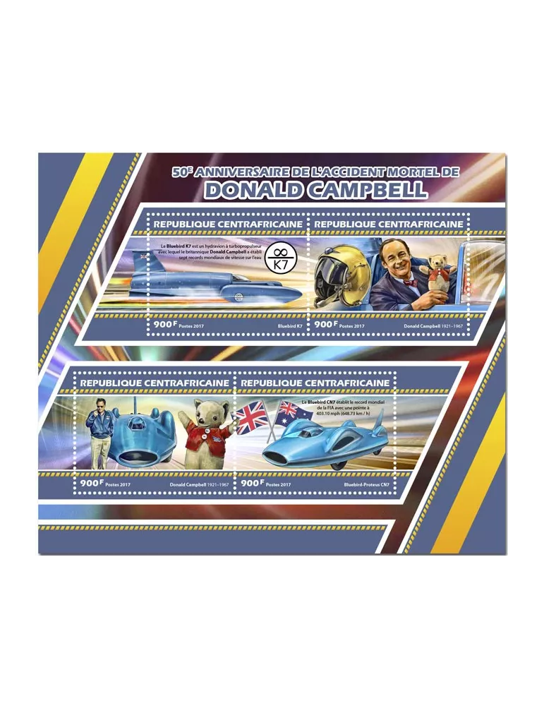 n° 4993/4996 - Timbre CENTRAFRIQUE Poste