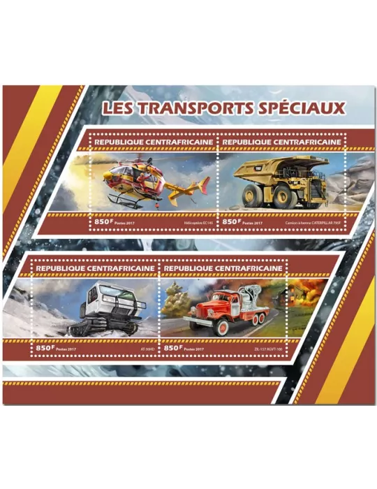 n° 5013/5016 - Timbre CENTRAFRIQUE Poste