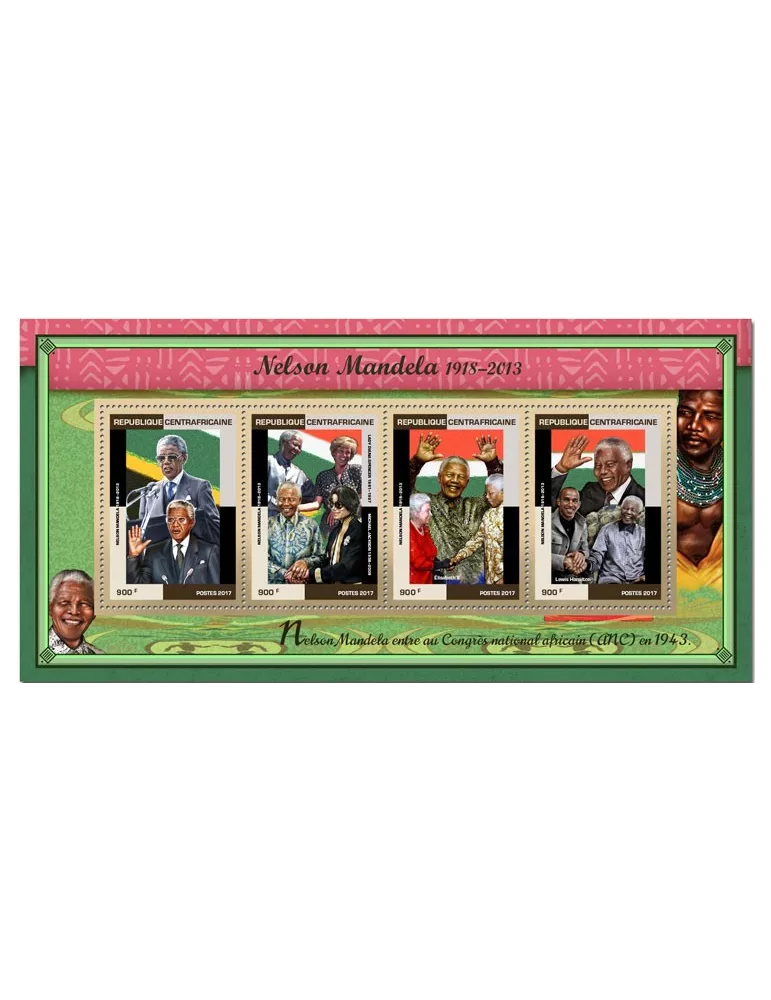 n° 5061/5064 - Timbre CENTRAFRIQUE Poste