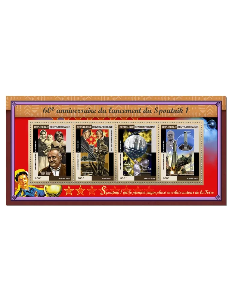 n° 5077/5080 - Timbre CENTRAFRIQUE Poste