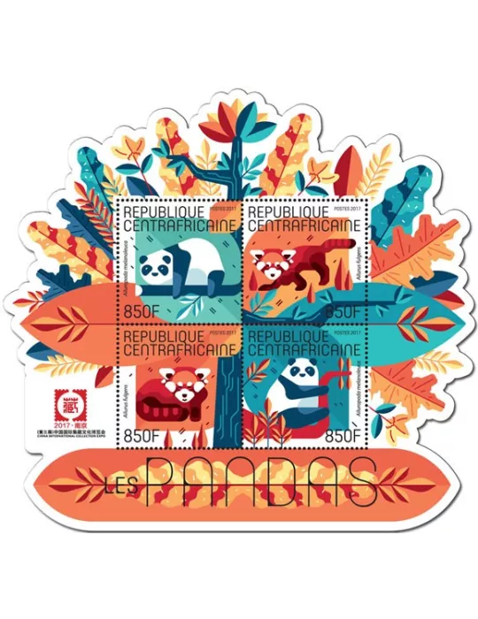 n° 5089/5092 - Timbre CENTRAFRIQUE Poste