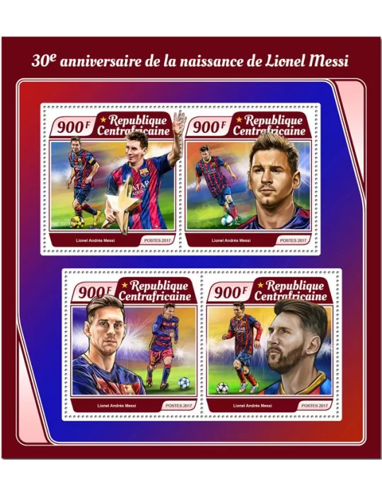 n° 5117/5120 - Timbre CENTRAFRIQUE Poste