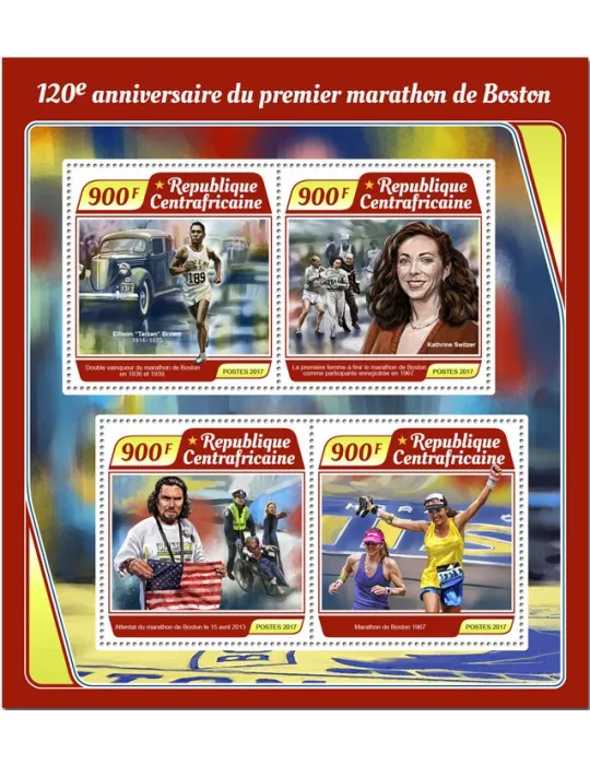 n° 5125/5128 - Timbre CENTRAFRIQUE Poste