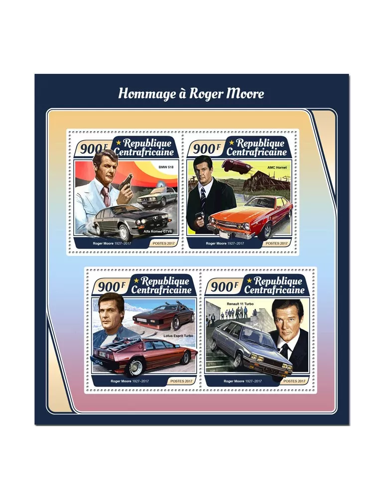 n° 5149/5152 - Timbre CENTRAFRIQUE Poste