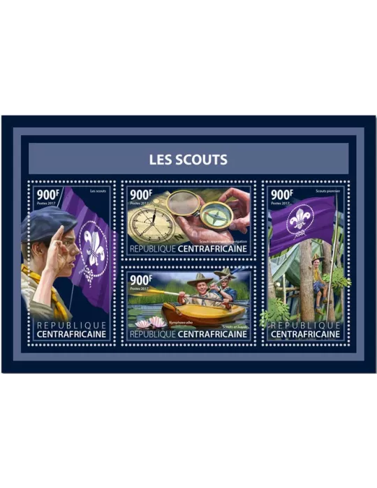 n° 5177/5180 - Timbre CENTRAFRIQUE Poste