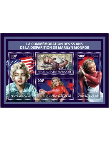 n° 5201/5204 - Timbre CENTRAFRIQUE Poste