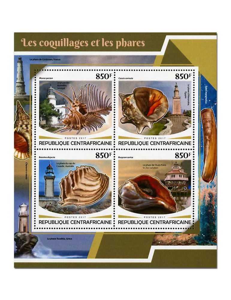 n° 5225/5228 - Timbre CENTRAFRIQUE Poste