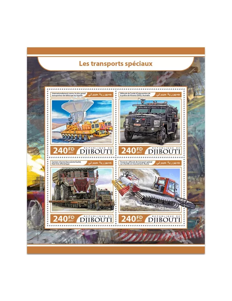 n° 1508/1511 - Timbre DJIBOUTI Poste