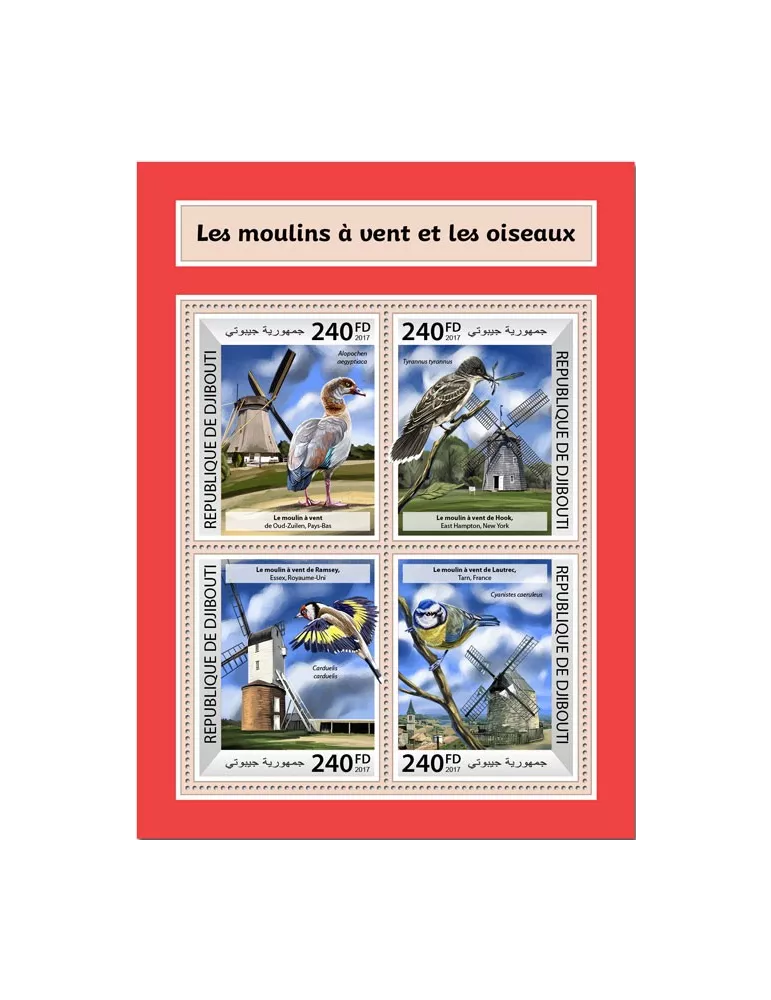 n° 1684/1687 - Timbre DJIBOUTI Poste