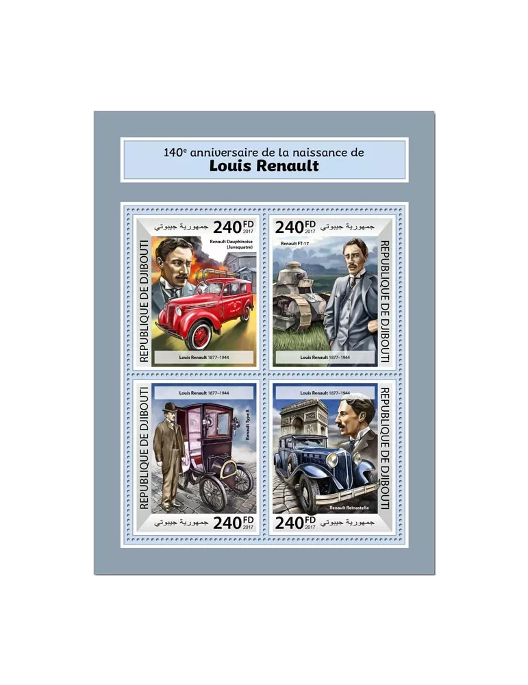 n° 1696/1699 - Timbre DJIBOUTI Poste