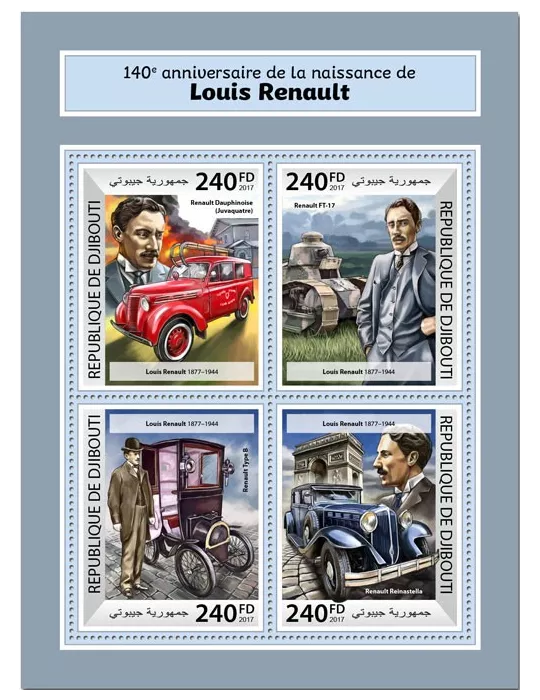 n° 1696/1699 - Timbre DJIBOUTI Poste