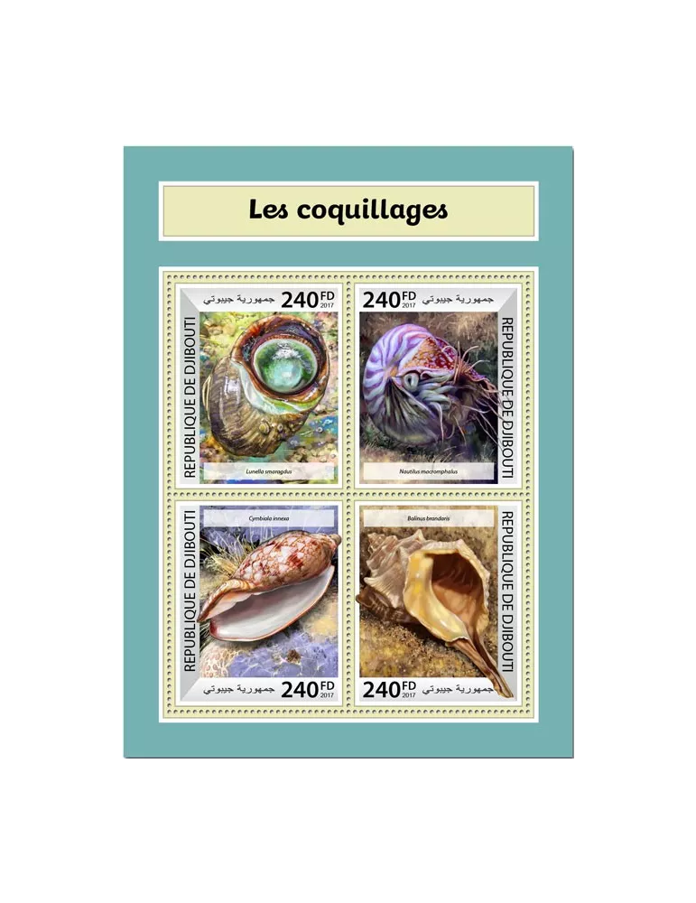 n° 1736/1739 - Timbre DJIBOUTI Poste