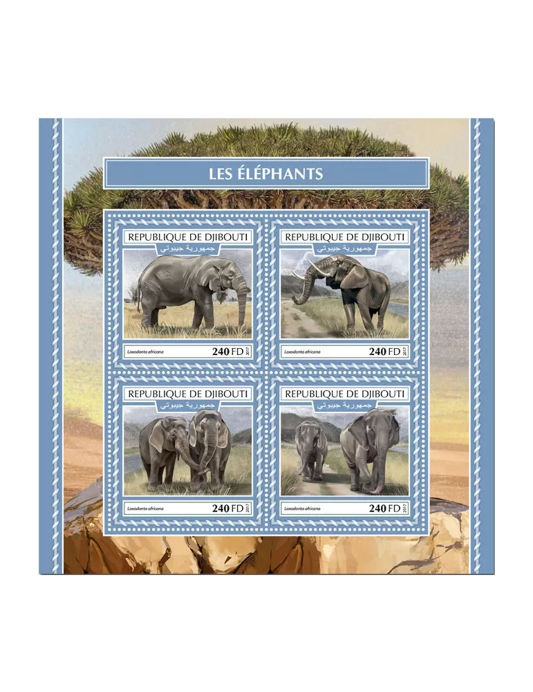 n° 1776/1779 - Timbre DJIBOUTI Poste