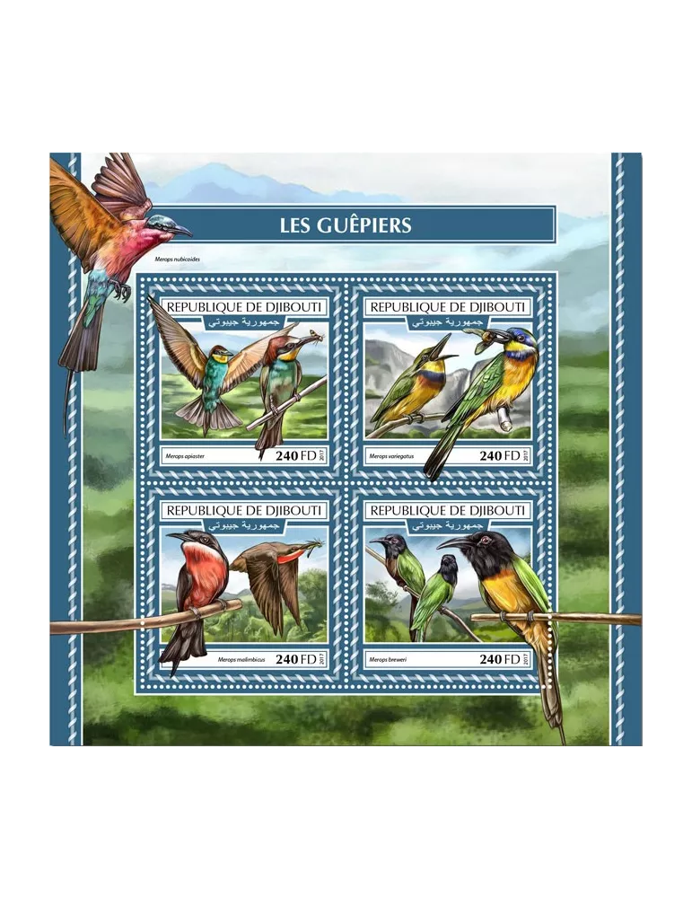 n° 1796/1799 - Timbre DJIBOUTI Poste