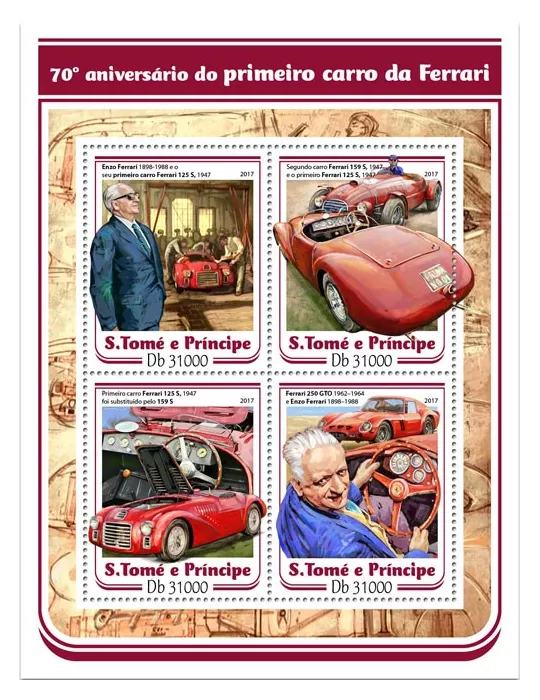 n° 5733/5736 - Timbre SAINT-THOMAS ET PRINCE Poste