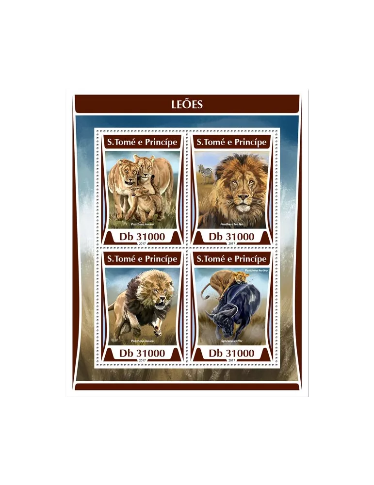 n° 5821/5824 - Timbre SAINT-THOMAS ET PRINCE Poste