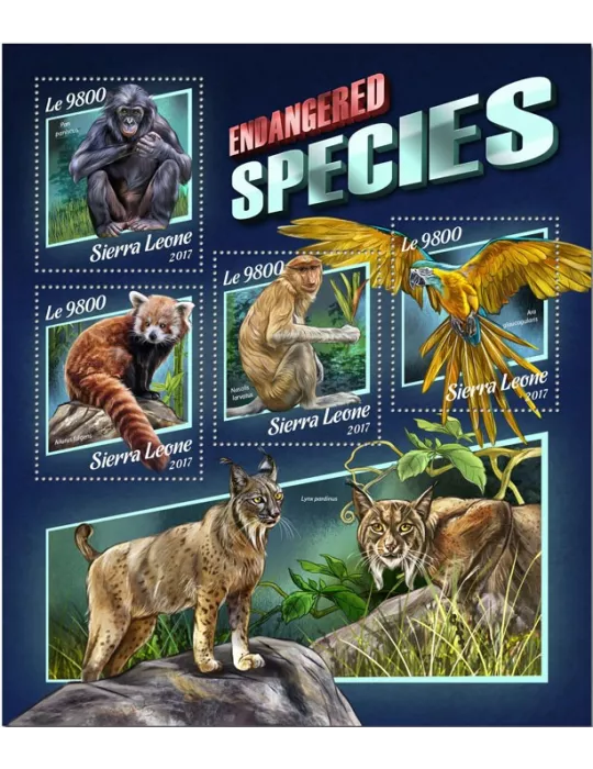 n° 7293/7296 - Timbre SIERRA LEONE Poste