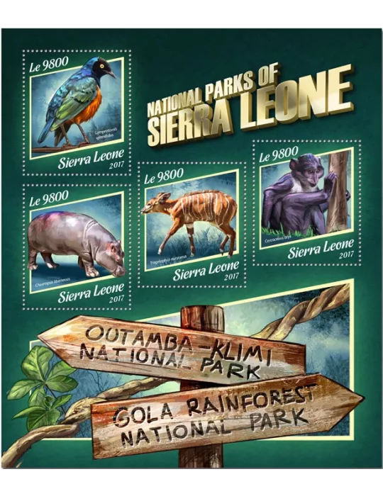 n° 7329/7332 - Timbre SIERRA LEONE Poste