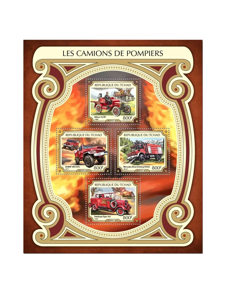 n° 1943/1946 - Timbre TCHAD Poste