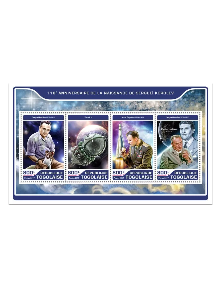 n° 5582/5585 - Timbre TOGO Poste