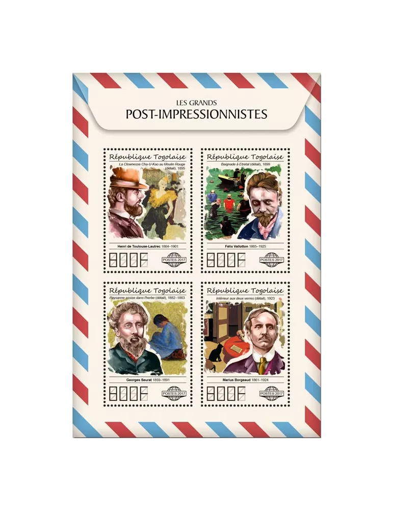 n° 5893/5896 - Timbre TOGO Poste