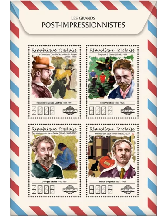 n° 5893/5896 - Timbre TOGO Poste